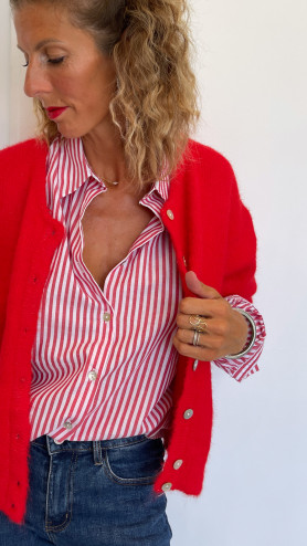 GILET ALLAN ROUGE