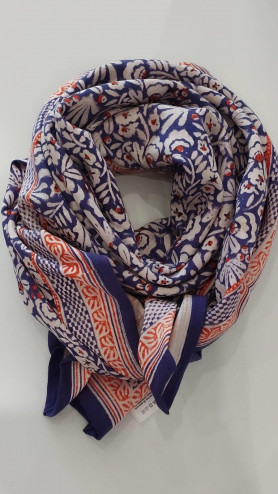 FOULARD BONHEUR IRIS VIOLINE