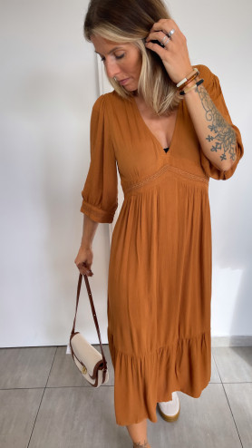 ROBE OLIVIA CAMEL