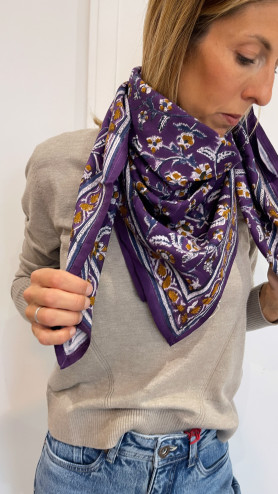 FOULARD DHELI PURPLE