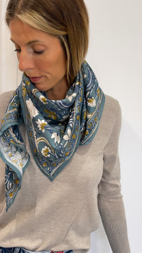 FOULARD DHELI BLUE