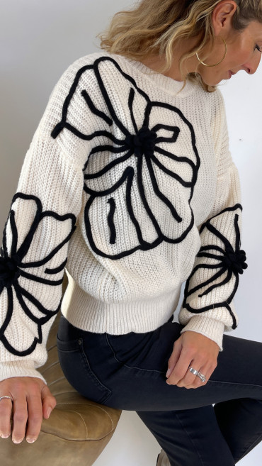 PULL MARLÉ FLEURS