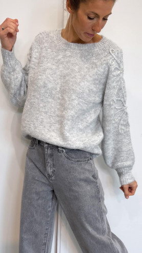 PULL VALENTINE GRIS