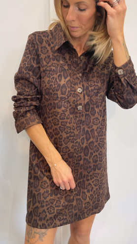 ROBE GLADYS LEOPARD