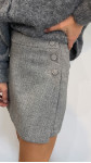 JUPE SHORT AMANDINE GRIS