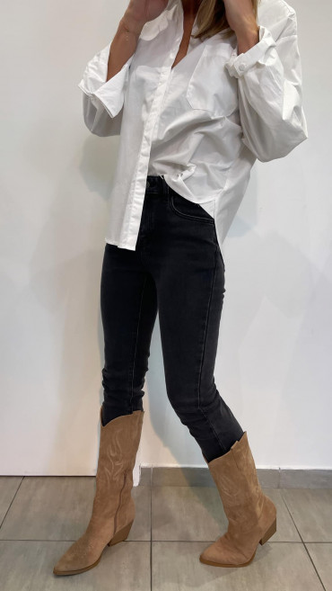 JEANS SANDRINE GRIS