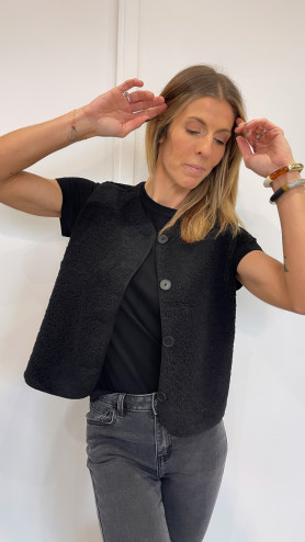 GILET POPKI BLACK