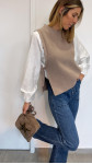 GILET CLEYS CAMEL