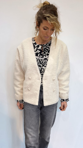 MANTEAU JUNE BLANC